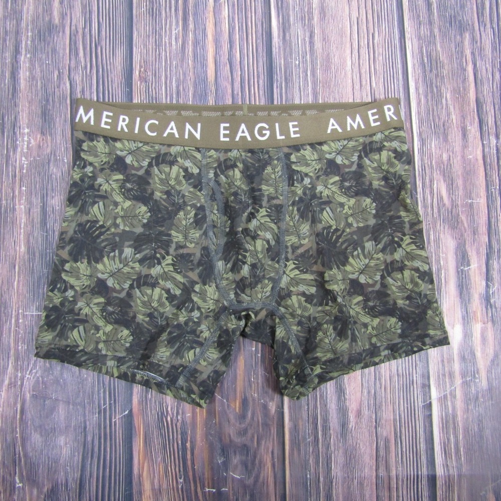 American Eagle NEW Mens Medium Boxers Green Gift